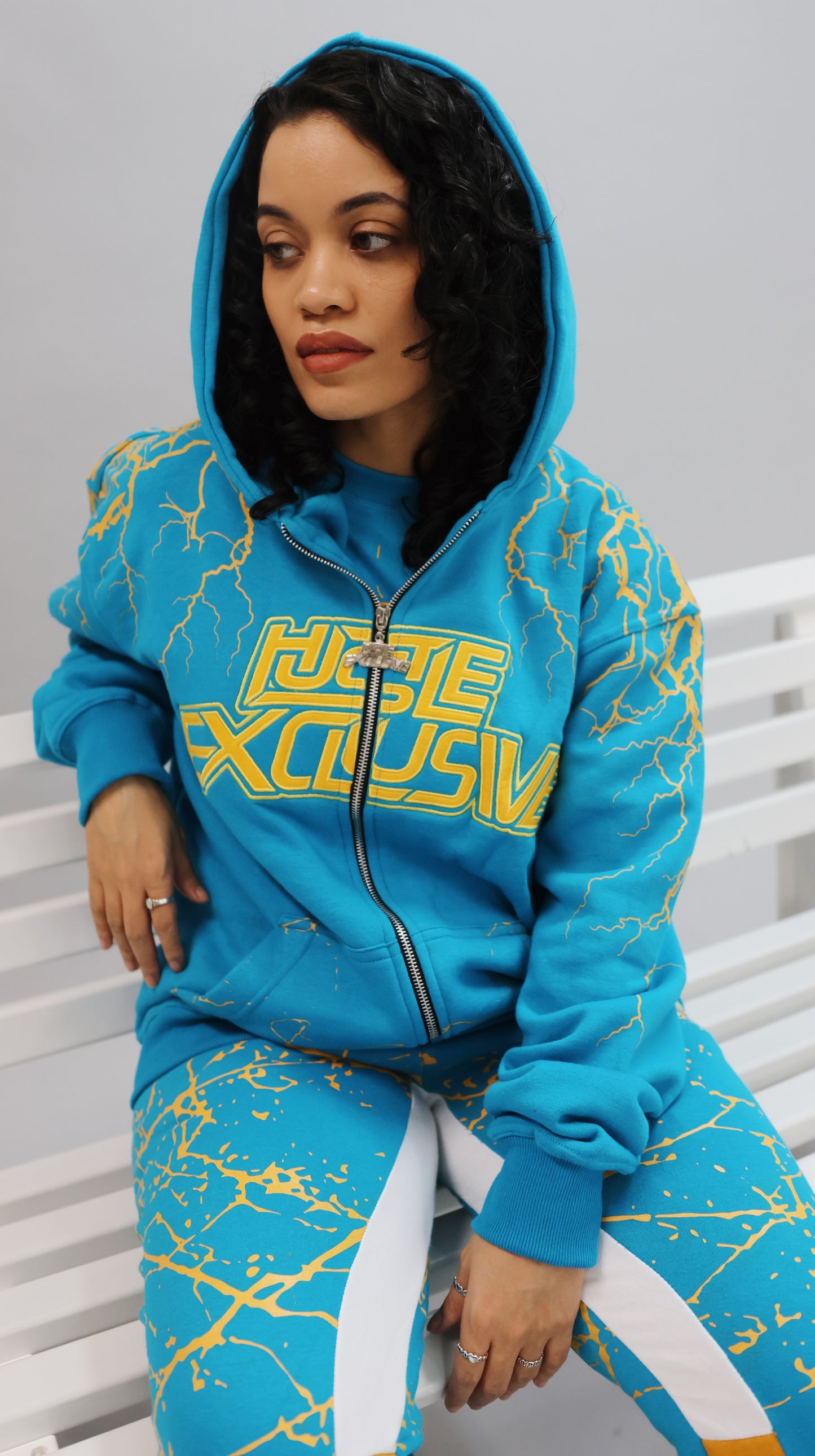 "Teal Blue & Yellow" Human Vein Set