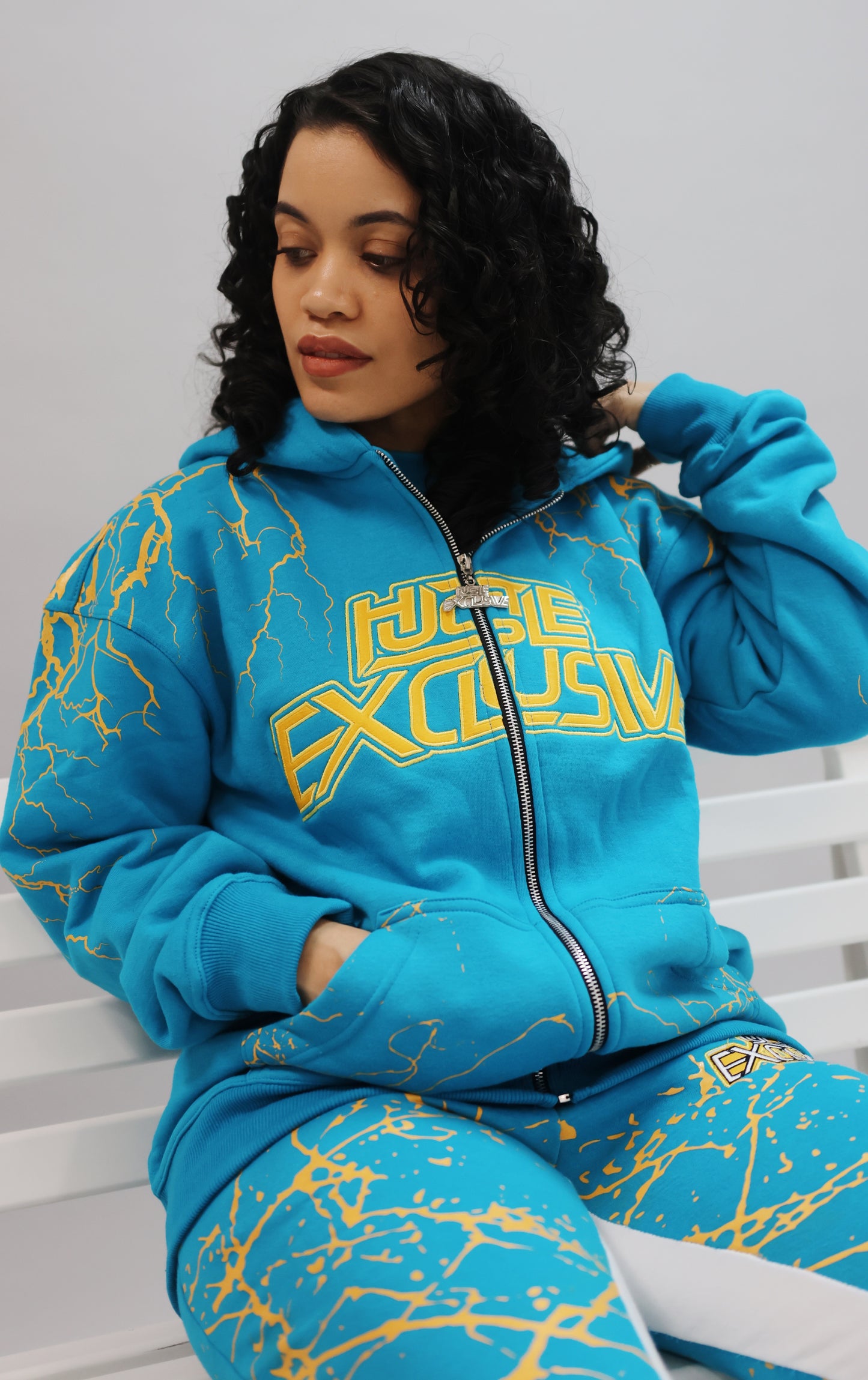 "Teal Blue & Yellow" Human Vein Set