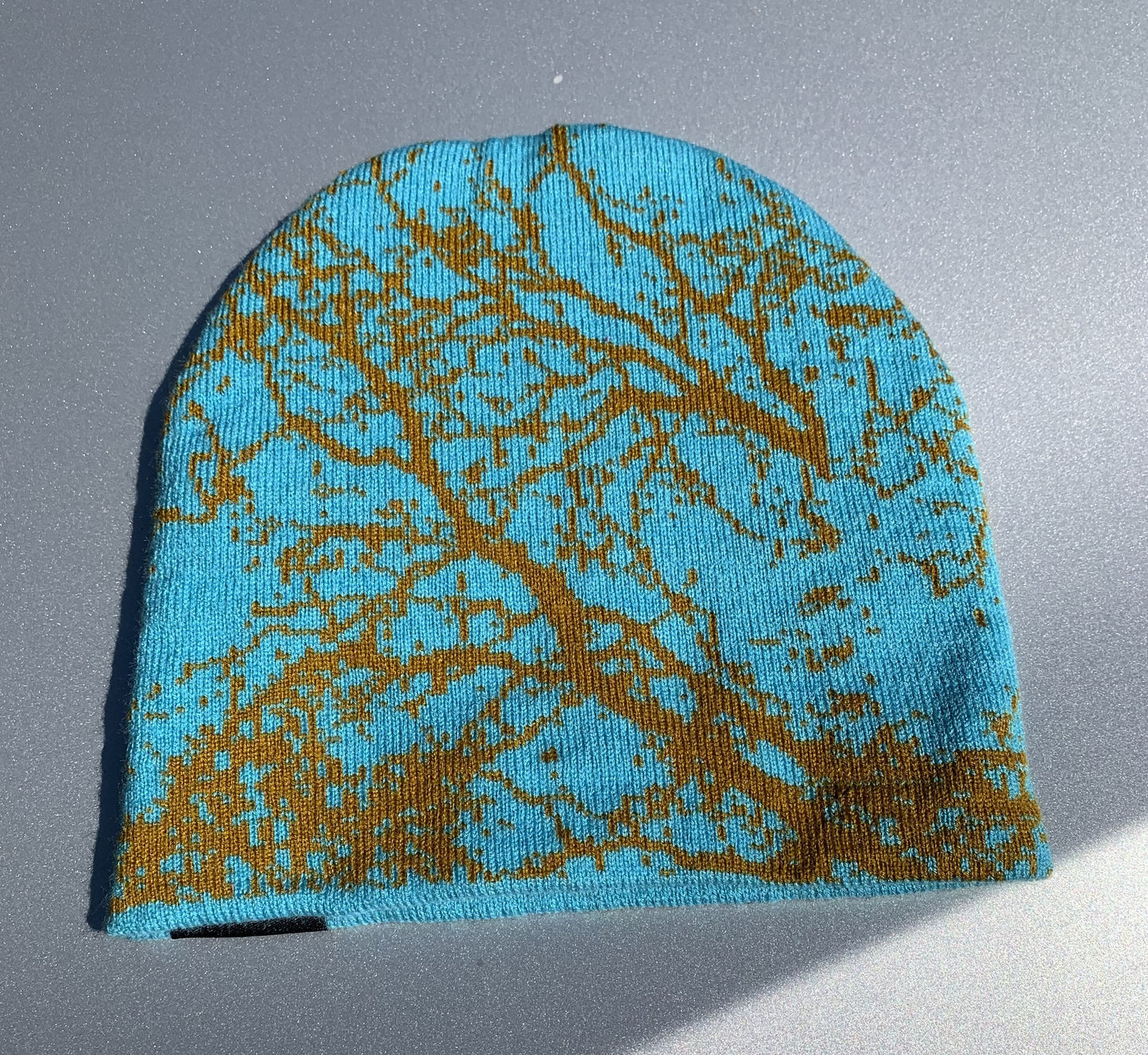 Hustle Exclusive Graphic "Teal & Yellow" Beanie