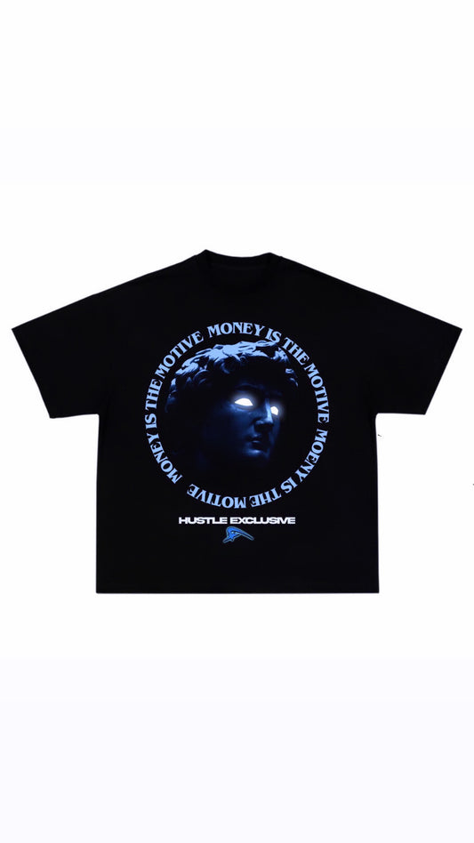 "Money Is The Motive" Royal Blue Graphic T-Shirt